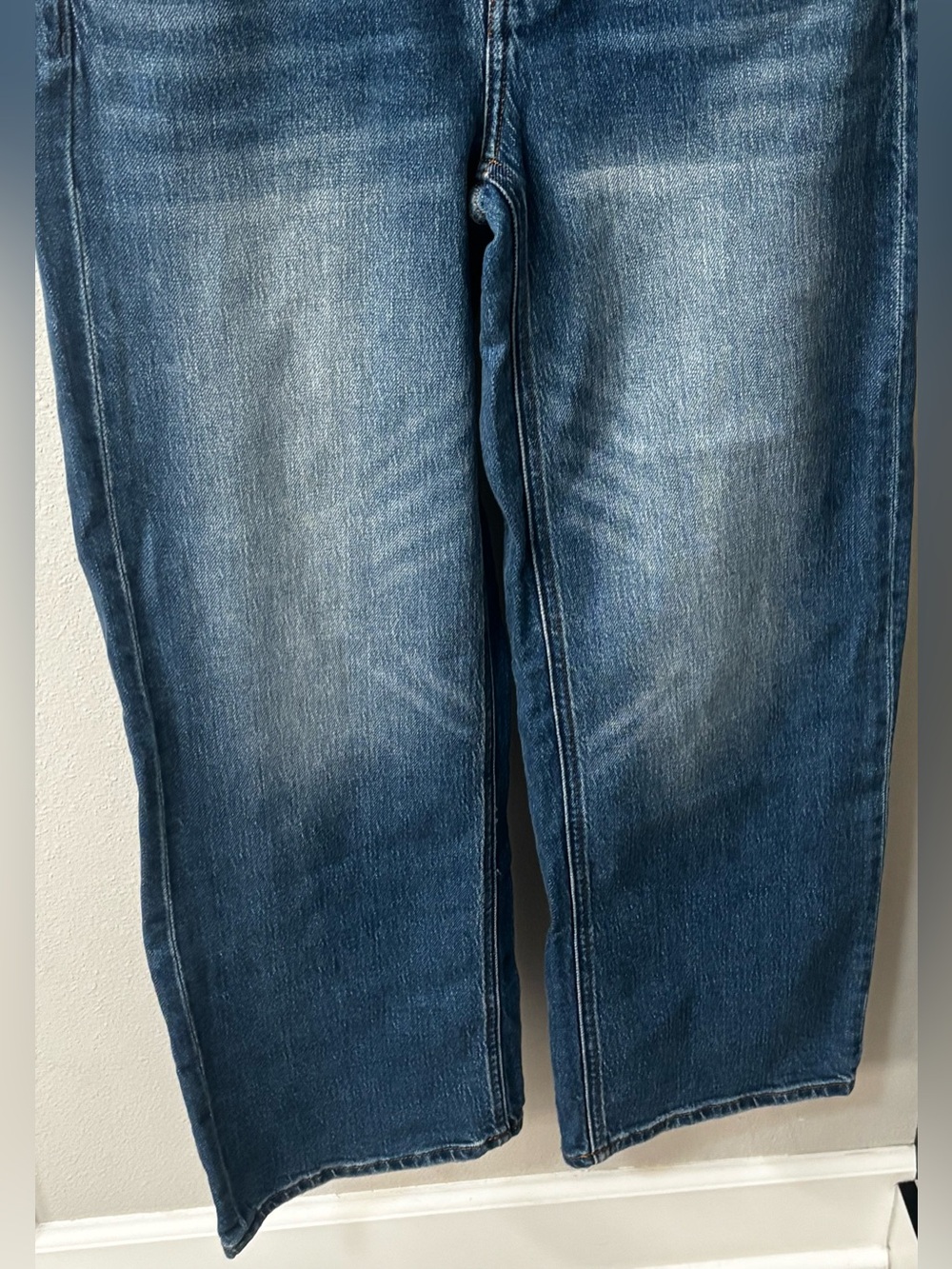NWT Quince Bella Stretch Relaxed Straight Jeans Size 27 Atlantic Blue Preppy - Picture 5 of 12